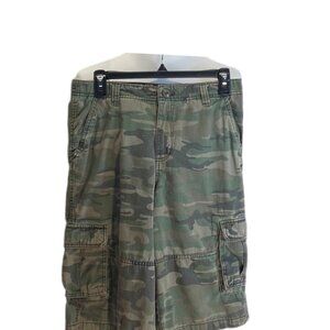 Cherokee Boys Cargo Shorts Green Size 16 Y2K